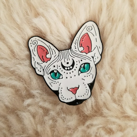 Jewelry - 🌛Wiccan Cat Enamel Pin 🐱